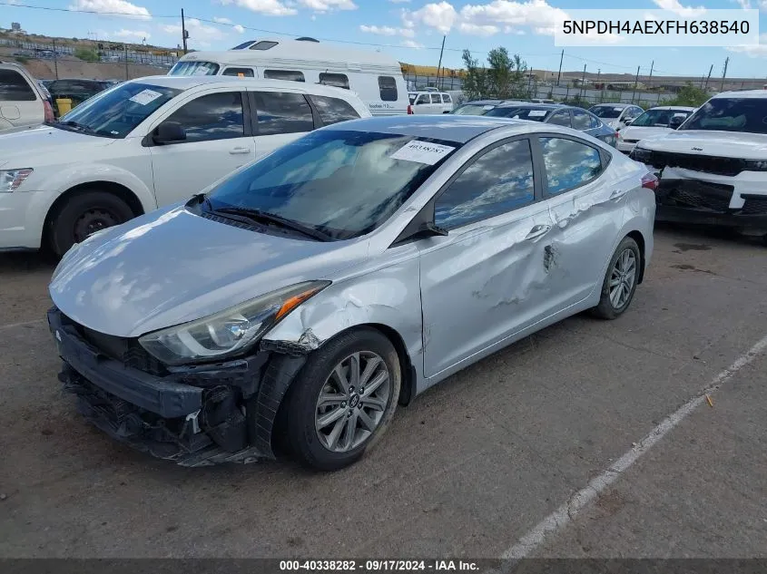 5NPDH4AEXFH638540 2015 Hyundai Elantra Se