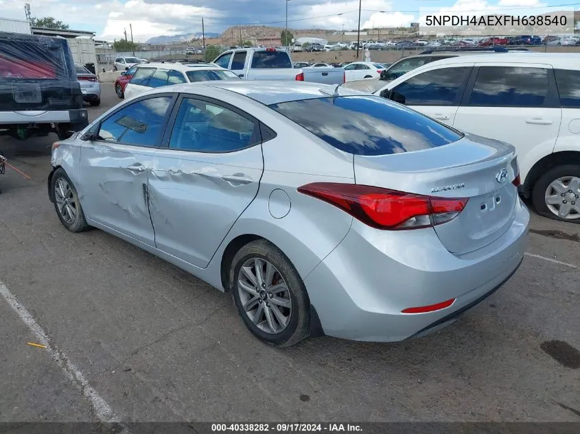 5NPDH4AEXFH638540 2015 Hyundai Elantra Se