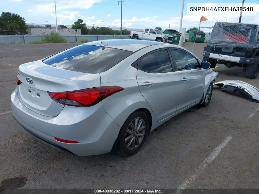 5NPDH4AEXFH638540 2015 Hyundai Elantra Se