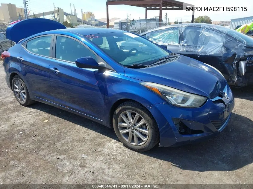 5NPDH4AE2FH598115 2015 Hyundai Elantra Se