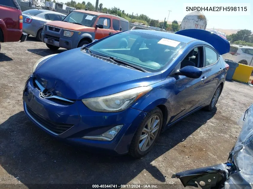 5NPDH4AE2FH598115 2015 Hyundai Elantra Se