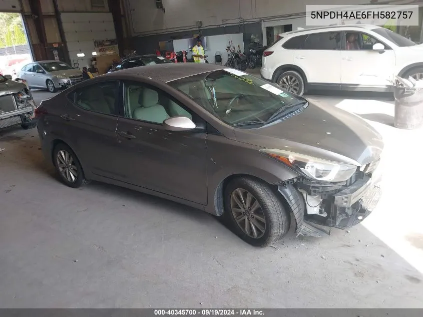 2015 Hyundai Elantra Se VIN: 5NPDH4AE6FH582757 Lot: 40345700