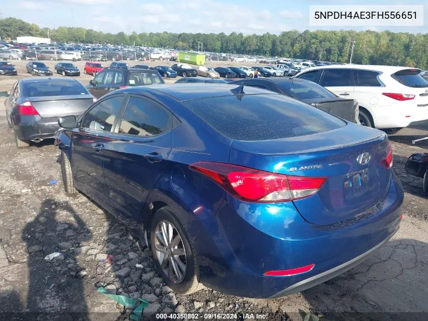 2015 Hyundai Elantra Se/Sport/Limited VIN: 5NPDH4AE3FH556651 Lot: 40350802