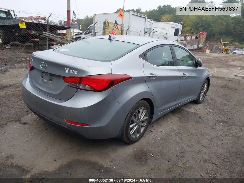 5NPDH4AE5FH569837 2015 Hyundai Elantra Se