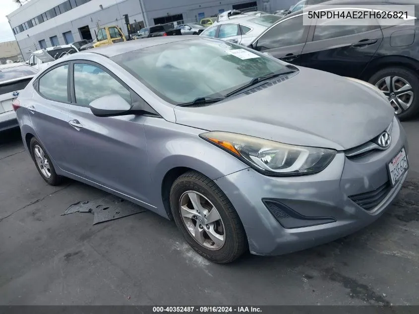 5NPDH4AE2FH626821 2015 Hyundai Elantra Se