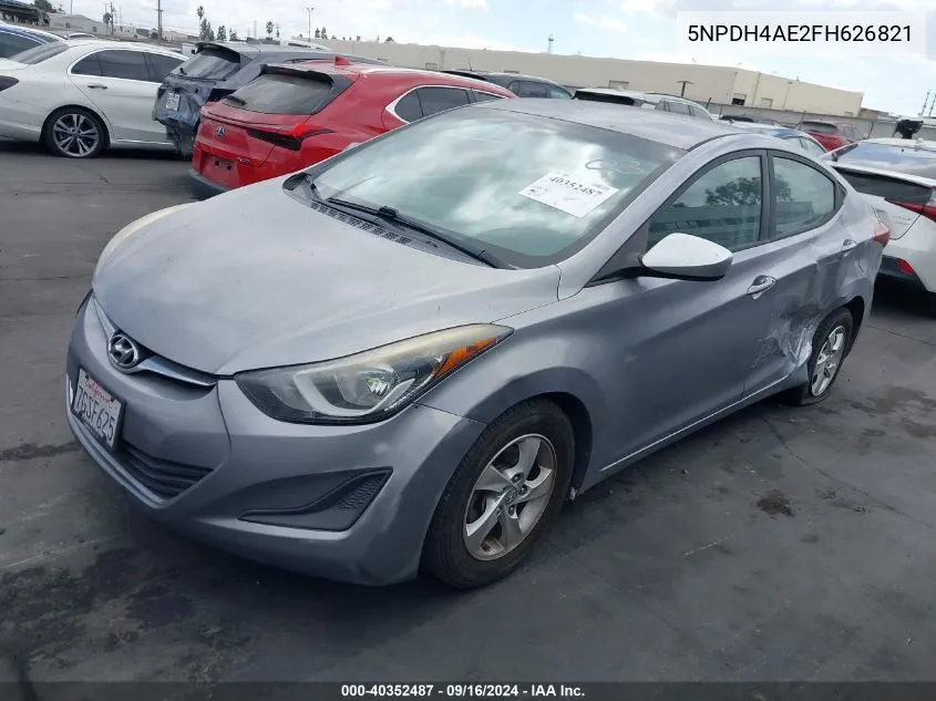 5NPDH4AE2FH626821 2015 Hyundai Elantra Se