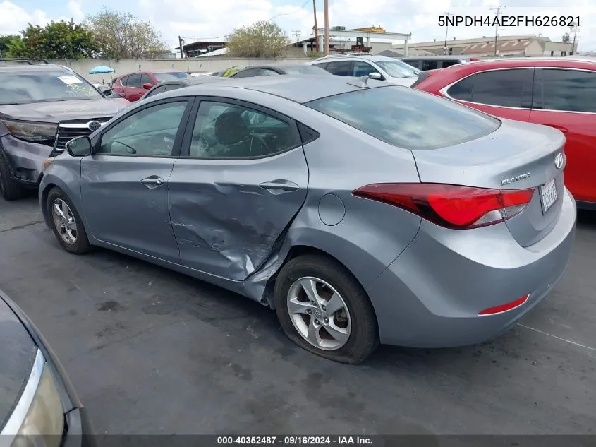 5NPDH4AE2FH626821 2015 Hyundai Elantra Se