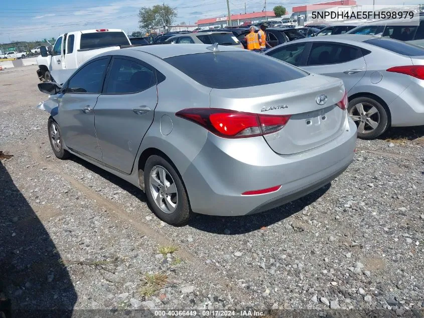 5NPDH4AE5FH598979 2015 Hyundai Elantra Se