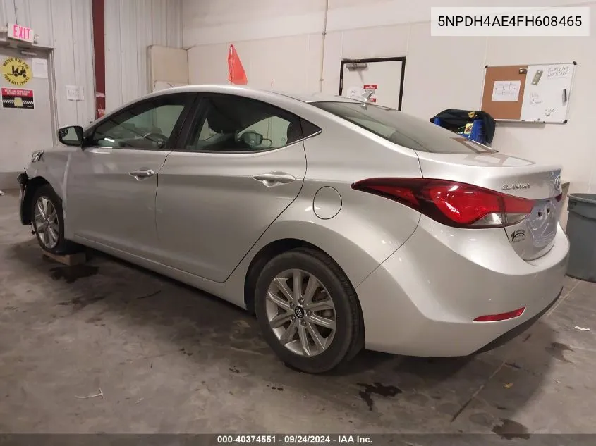 2015 Hyundai Elantra Se VIN: 5NPDH4AE4FH608465 Lot: 40374551