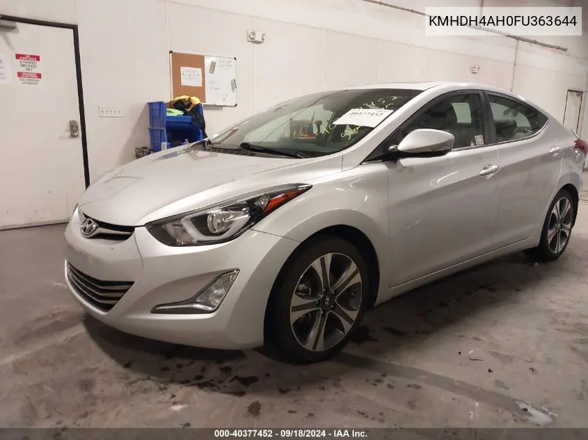 KMHDH4AH0FU363644 2015 Hyundai Elantra Sport