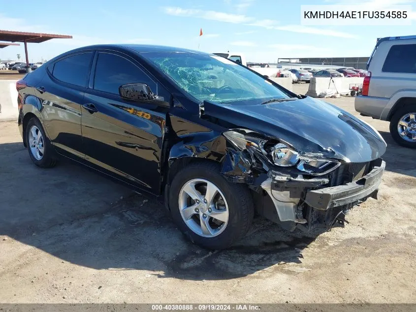 KMHDH4AE1FU354585 2015 Hyundai Elantra Se