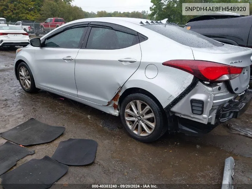 5NPDH4AE8FH548920 2015 Hyundai Elantra Se