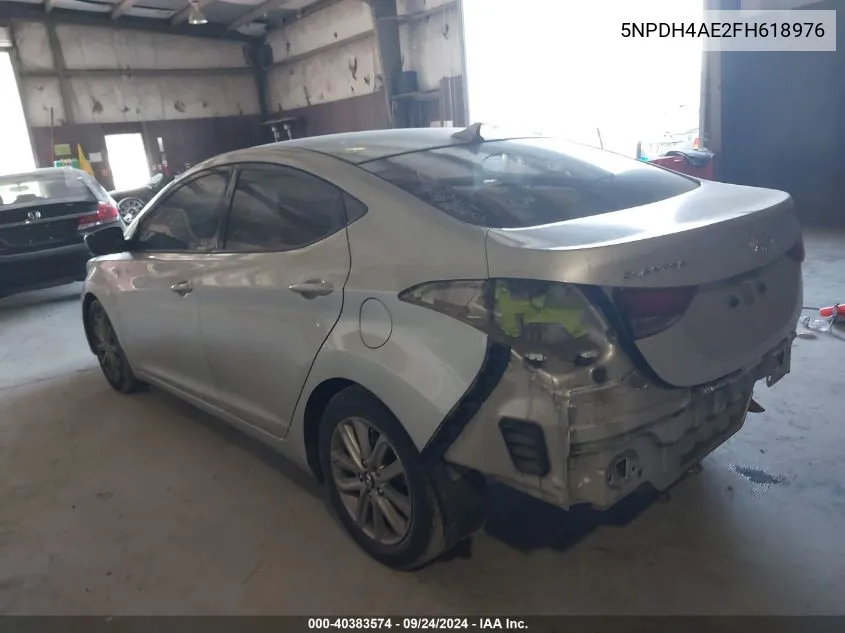 5NPDH4AE2FH618976 2015 Hyundai Elantra Se