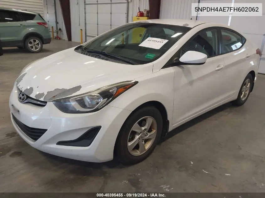 5NPDH4AE7FH602062 2015 Hyundai Elantra Se