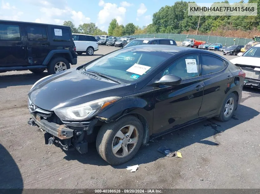 KMHDH4AE7FU415468 2015 Hyundai Elantra Se