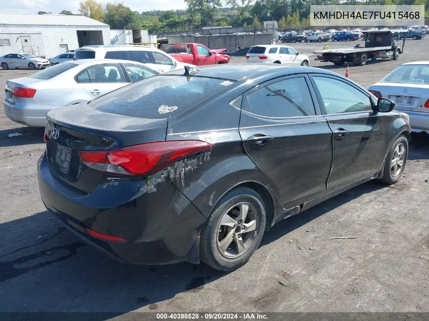 2015 Hyundai Elantra Se VIN: KMHDH4AE7FU415468 Lot: 40398528