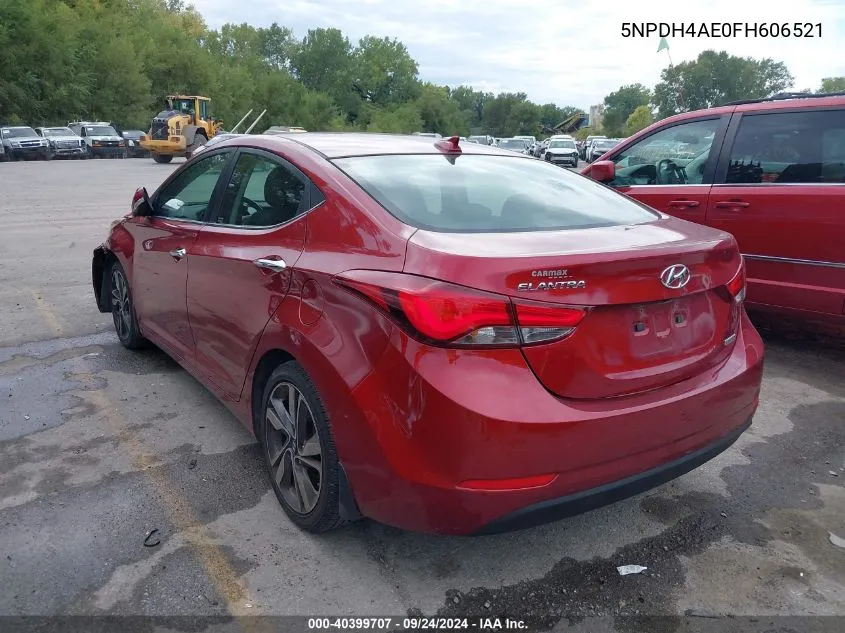 2015 Hyundai Elantra Limited VIN: 5NPDH4AE0FH606521 Lot: 40399707