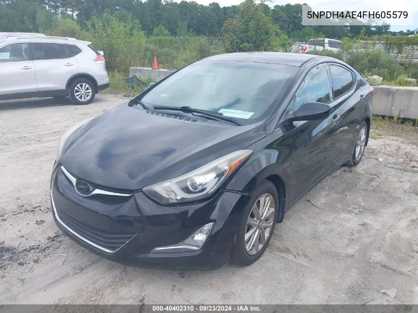 5NPDH4AE4FH605579 2015 Hyundai Elantra Se