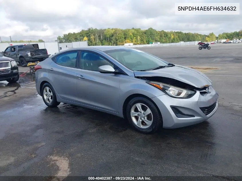 2015 Hyundai Elantra Se VIN: 5NPDH4AE6FH634632 Lot: 40402387