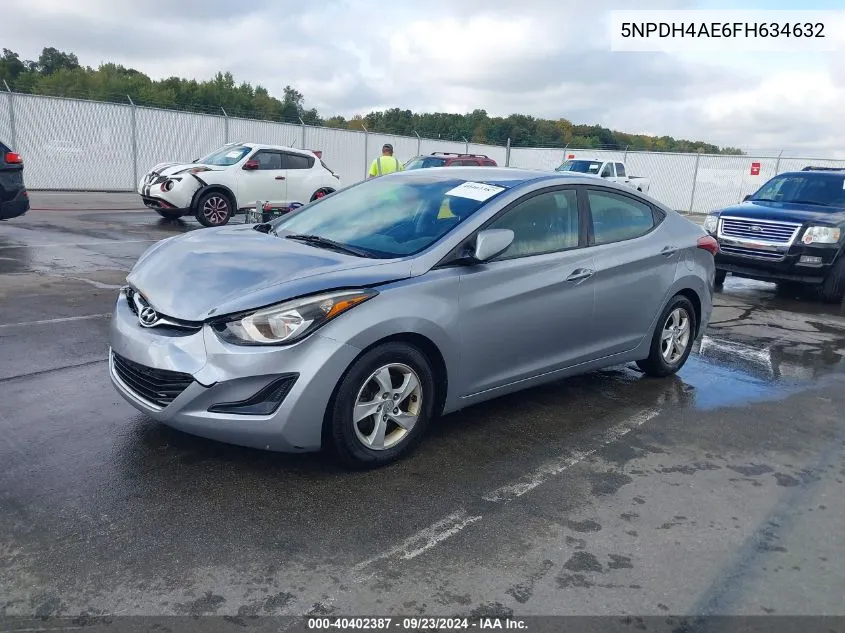 5NPDH4AE6FH634632 2015 Hyundai Elantra Se