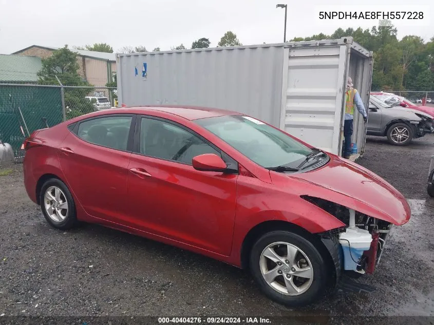 5NPDH4AE8FH557228 2015 Hyundai Elantra Se