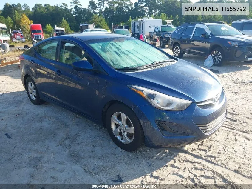 5NPDH4AE5FH555792 2015 Hyundai Elantra Se