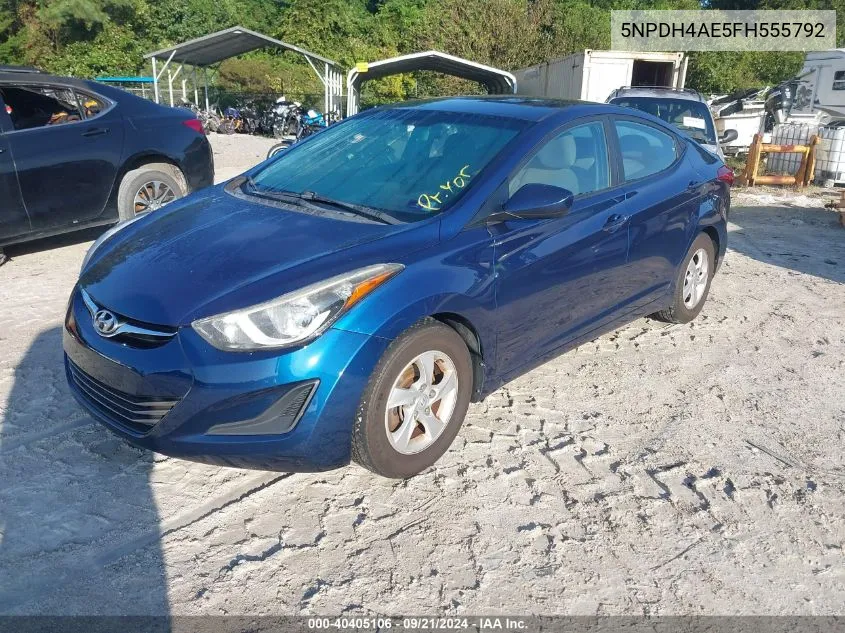 5NPDH4AE5FH555792 2015 Hyundai Elantra Se