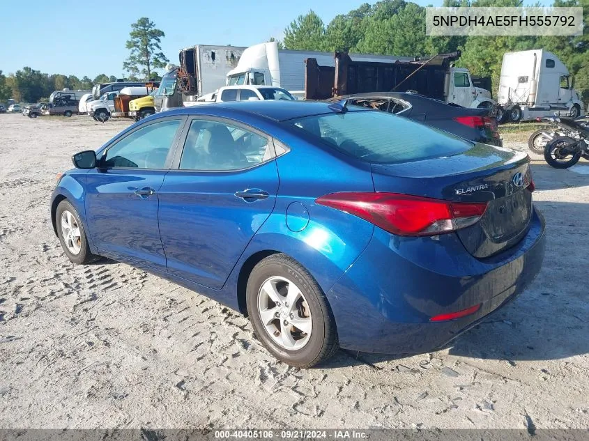 5NPDH4AE5FH555792 2015 Hyundai Elantra Se