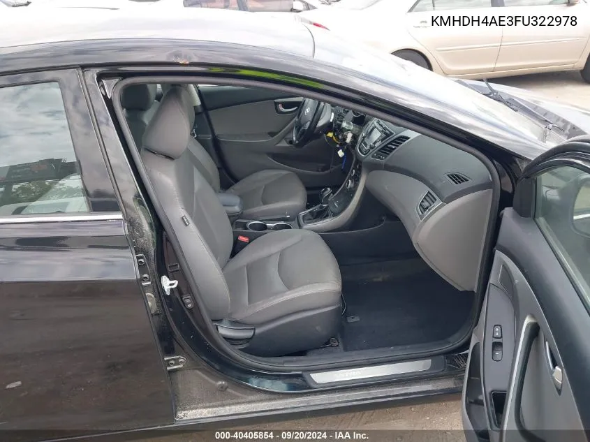 KMHDH4AE3FU322978 2015 Hyundai Elantra Limited