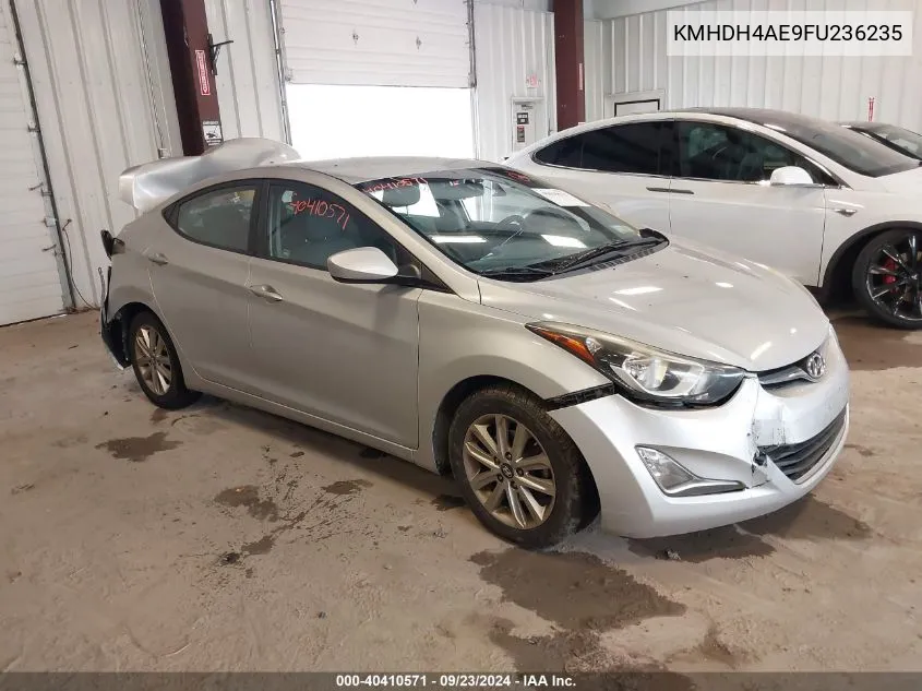 2015 Hyundai Elantra Se VIN: KMHDH4AE9FU236235 Lot: 40410571