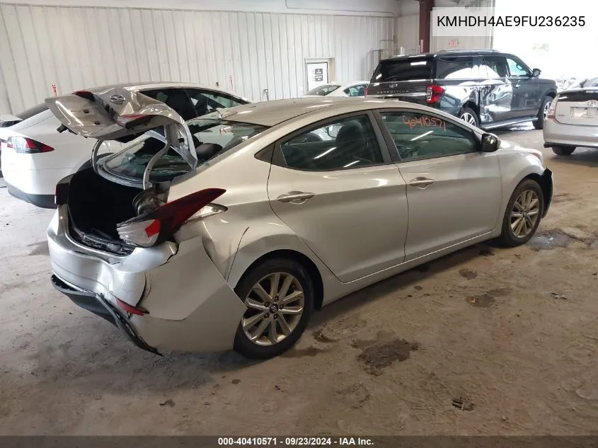 2015 Hyundai Elantra Se VIN: KMHDH4AE9FU236235 Lot: 40410571