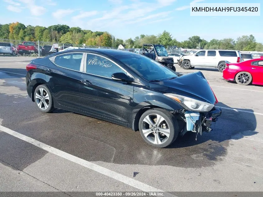 KMHDH4AH9FU345420 2015 Hyundai Elantra Sport