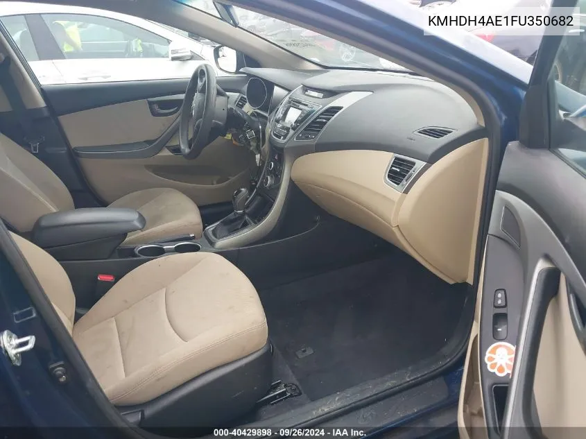 KMHDH4AE1FU350682 2015 Hyundai Elantra Se/Sport/Limited