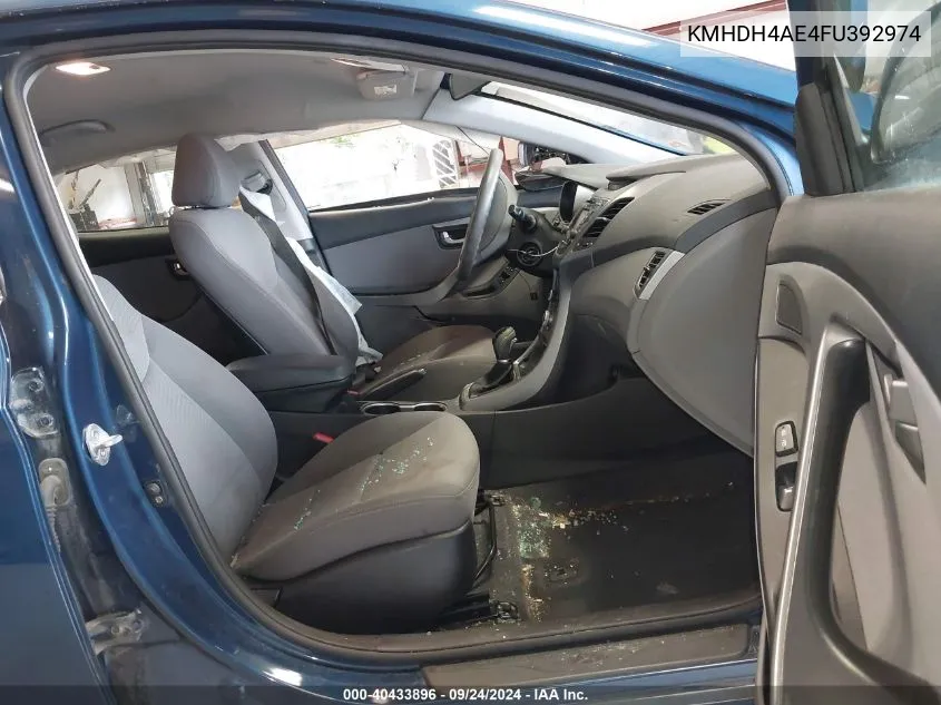 KMHDH4AE4FU392974 2015 Hyundai Elantra Se (Ulsan Plant)