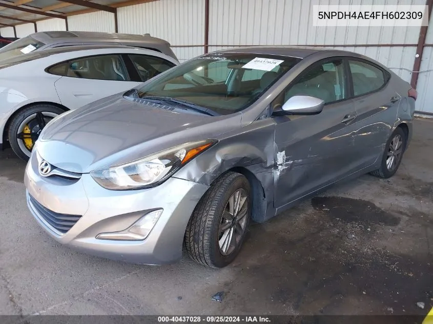 5NPDH4AE4FH602309 2015 Hyundai Elantra Se