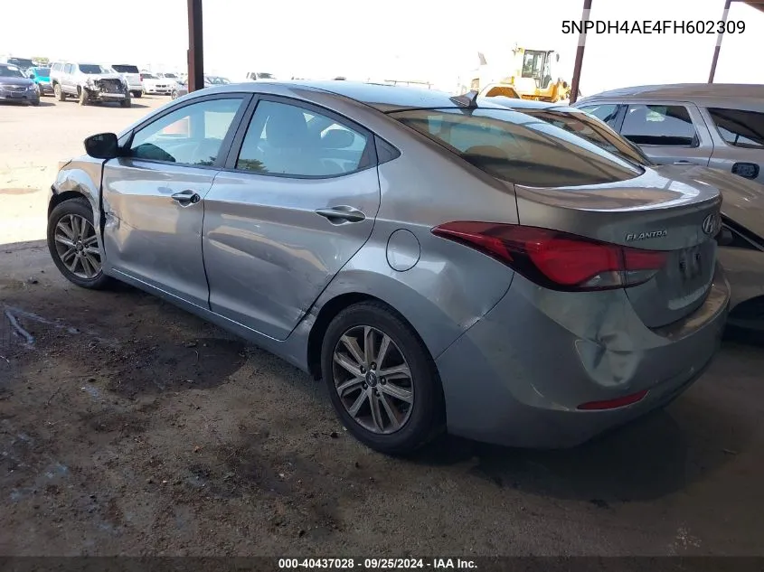 5NPDH4AE4FH602309 2015 Hyundai Elantra Se