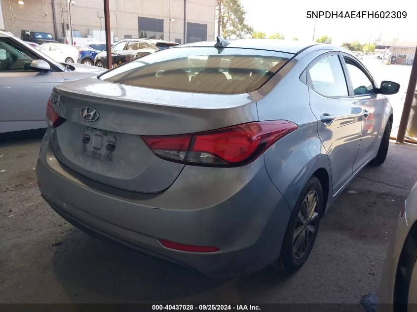 5NPDH4AE4FH602309 2015 Hyundai Elantra Se