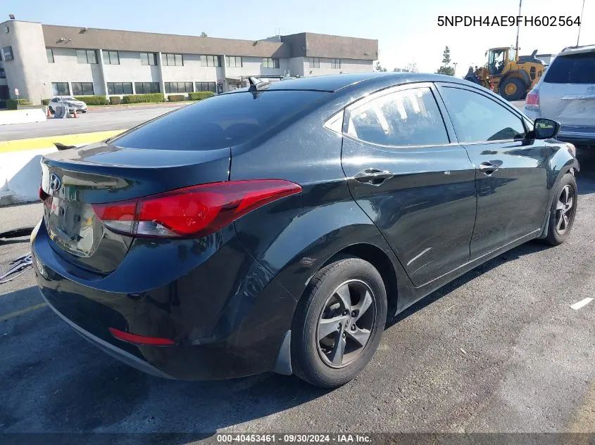 5NPDH4AE9FH602564 2015 Hyundai Elantra Se