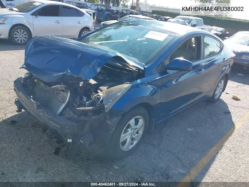 KMHDH4AE4FU380002 2015 Hyundai Elantra Se