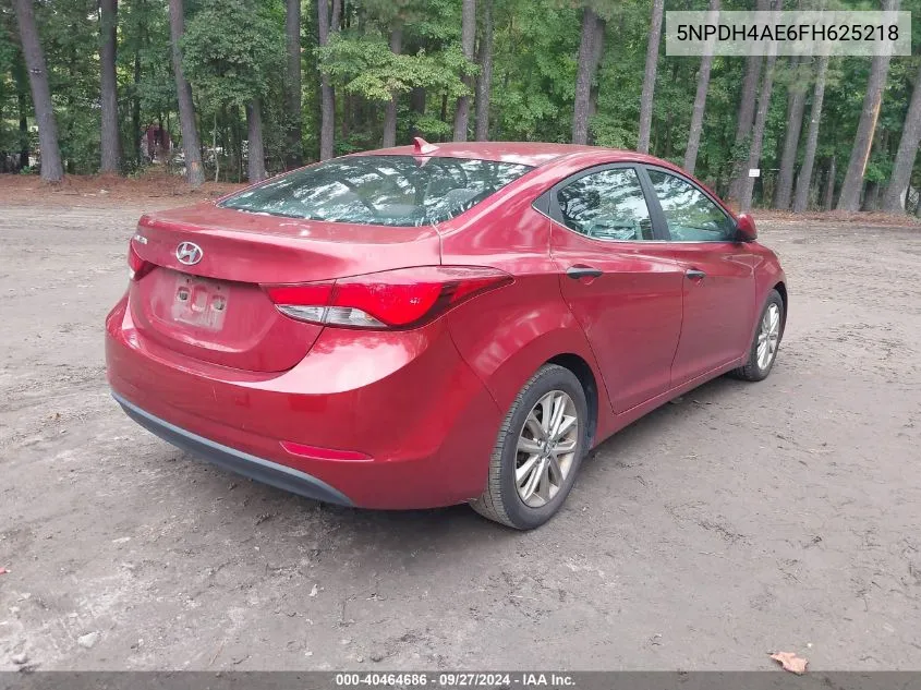 5NPDH4AE6FH625218 2015 Hyundai Elantra Se