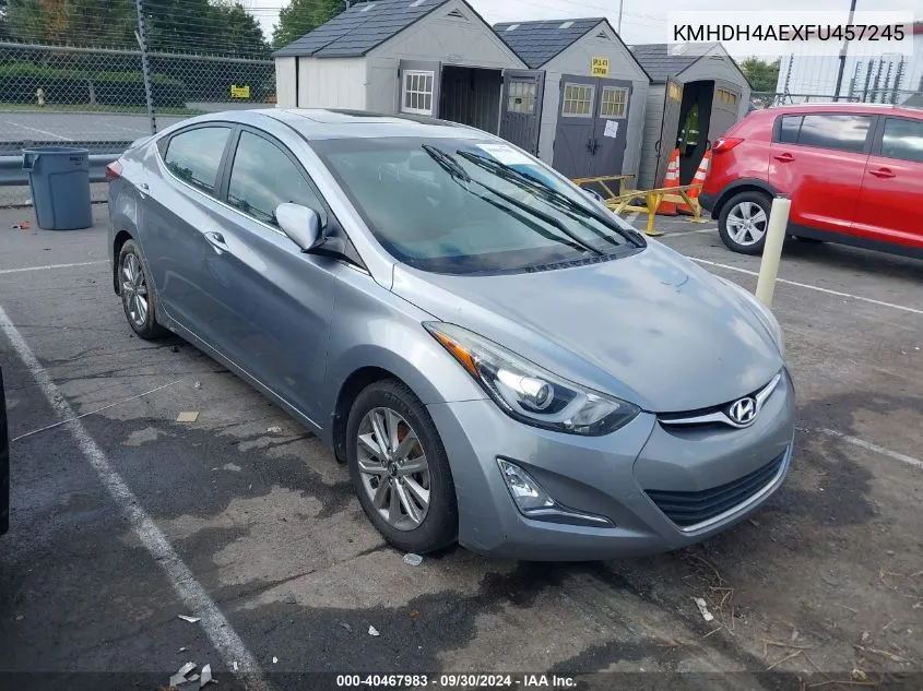 KMHDH4AEXFU457245 2015 Hyundai Elantra Se/Sport/Limited