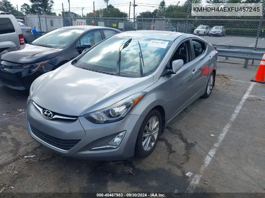 KMHDH4AEXFU457245 2015 Hyundai Elantra Se/Sport/Limited