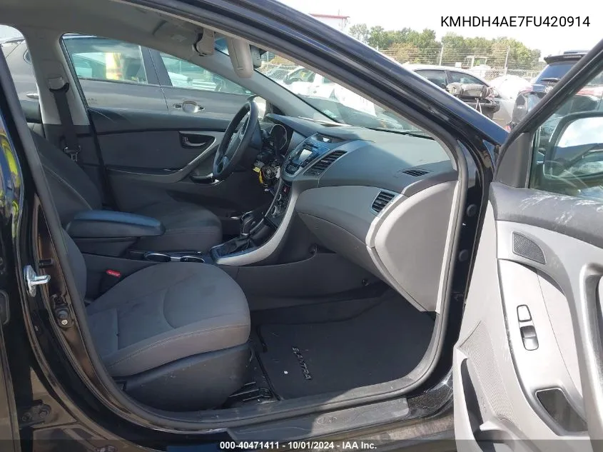 KMHDH4AE7FU420914 2015 Hyundai Elantra Se