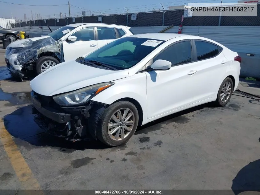 5NPDH4AE3FH568217 2015 Hyundai Elantra Se