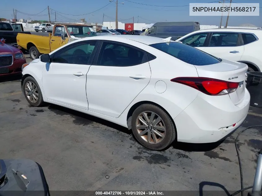 5NPDH4AE3FH568217 2015 Hyundai Elantra Se