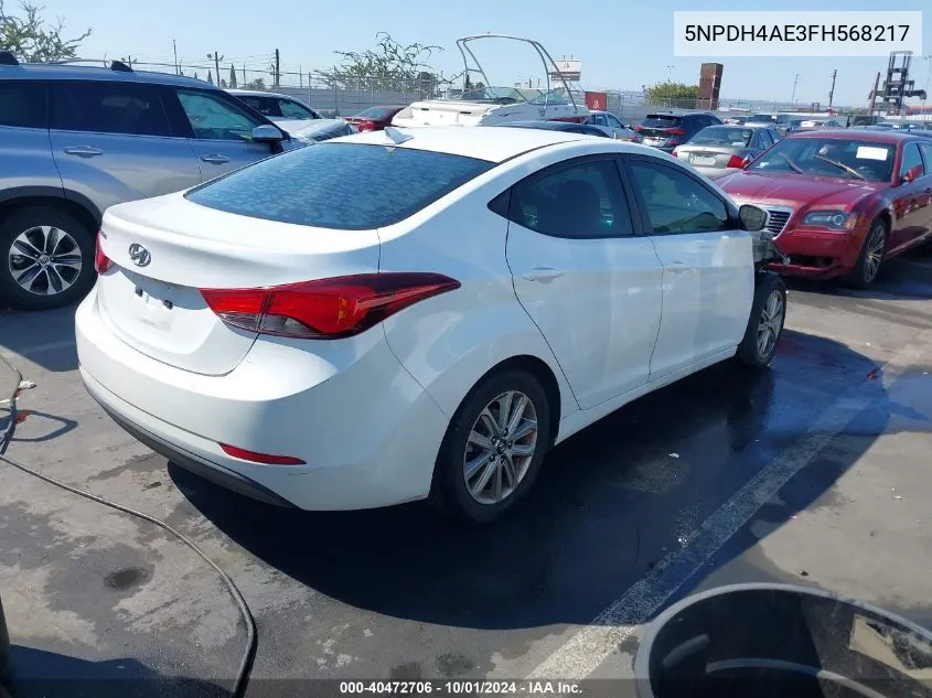 5NPDH4AE3FH568217 2015 Hyundai Elantra Se