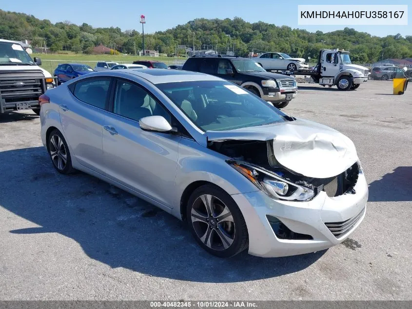 KMHDH4AH0FU358167 2015 Hyundai Elantra Sport