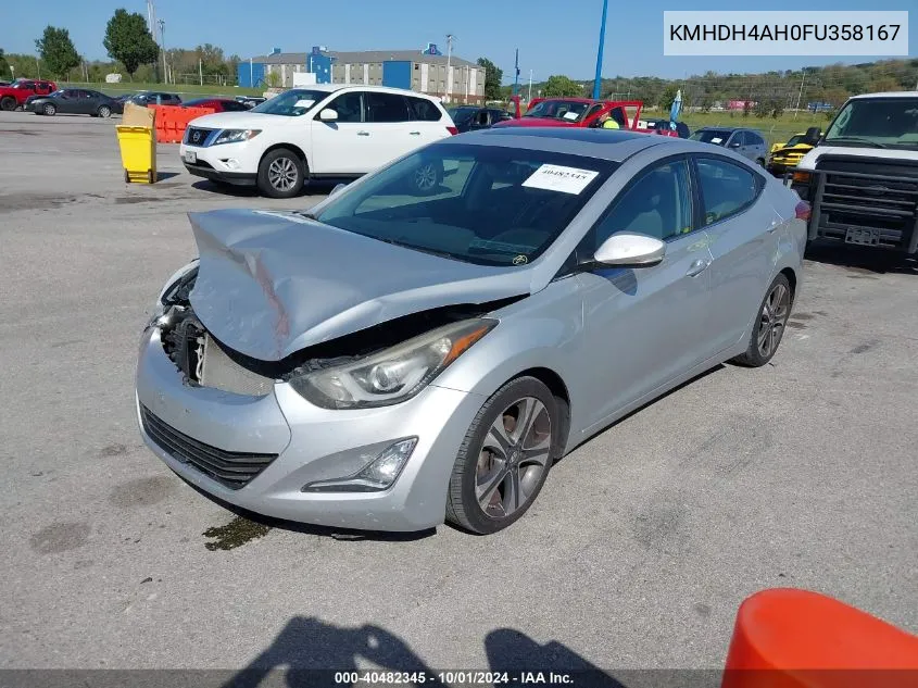 KMHDH4AH0FU358167 2015 Hyundai Elantra Sport