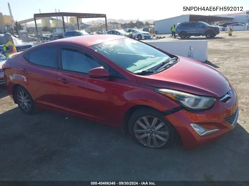 5NPDH4AE6FH592012 2015 Hyundai Elantra Se