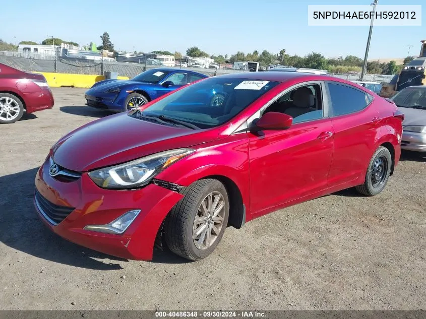 5NPDH4AE6FH592012 2015 Hyundai Elantra Se